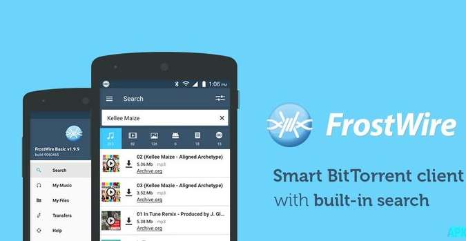 Frostwire music download for android phone free